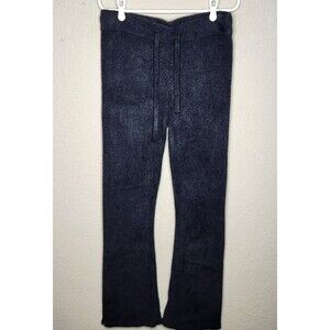 Barefoot Dreams CozyChic Lite Knit Bootcut Lounge Pants, Black Size Medium